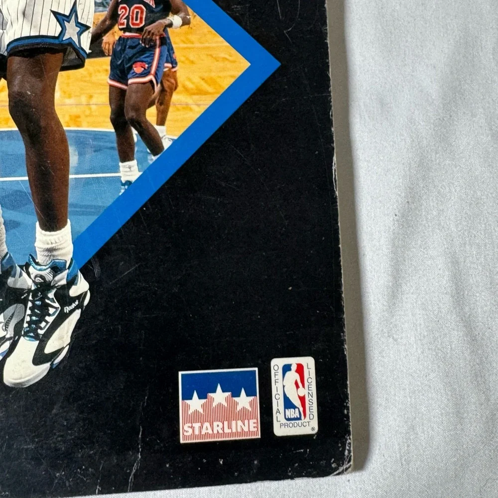 VINTAGE SHAQUILLE O’NEAL ORLANDO MAGIC NOTEBOOK. USA MADE 1995 STARLINE NBA DUNK